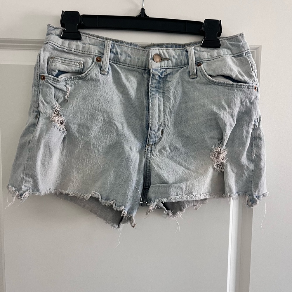 Universal Thread Light Blue Distressed Denim Shorts